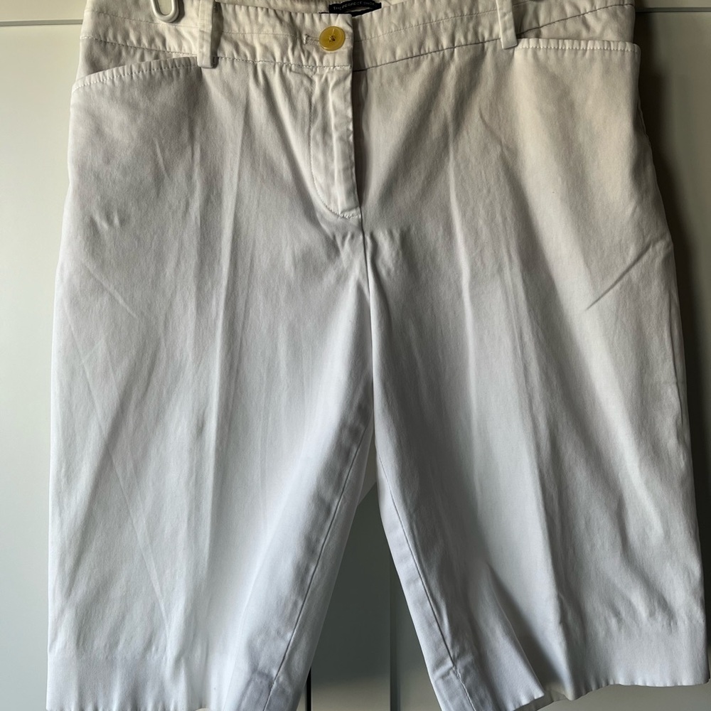Talbots White Women's Bermuda Shorts